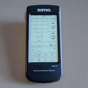 Sima SUR-20 Wireless Universal Remote Control Black, 10m+ Range 8"x2"x1"